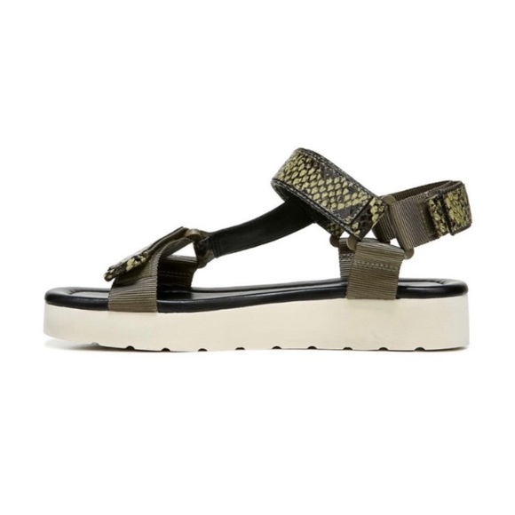 Vince Carver Leather Snake Embossed Sandal🐍💚 - Picture 3 of 4